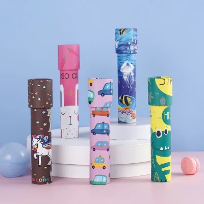 Оптовая продажа, большой вращающийся калейдоскоп, детские развивающие игрушки, волшебный калейдоскоп