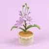 Purple mars blue wool pot