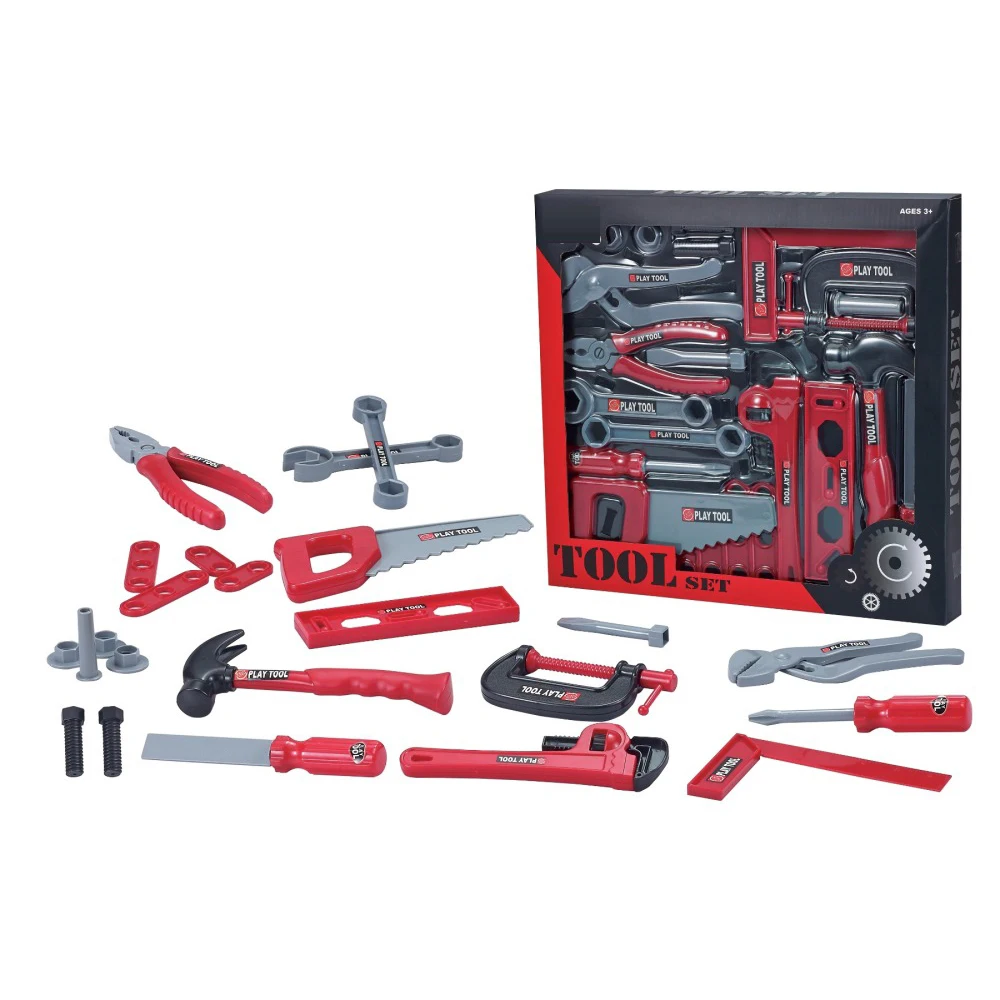 Unisex Plastic Wholesale tool box set play model case educational kids toys