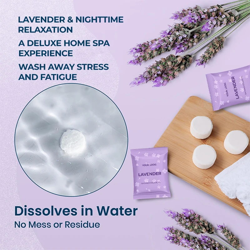 Wholesale Shower Pieces Fragrance Shower Steamers Home SPA Aromatherapy Lavender Shower Steamers(pic3)