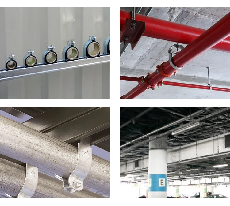 Steel Wire Pipe Bracket Clamps Quick Metal Hydraulic Galvanizade