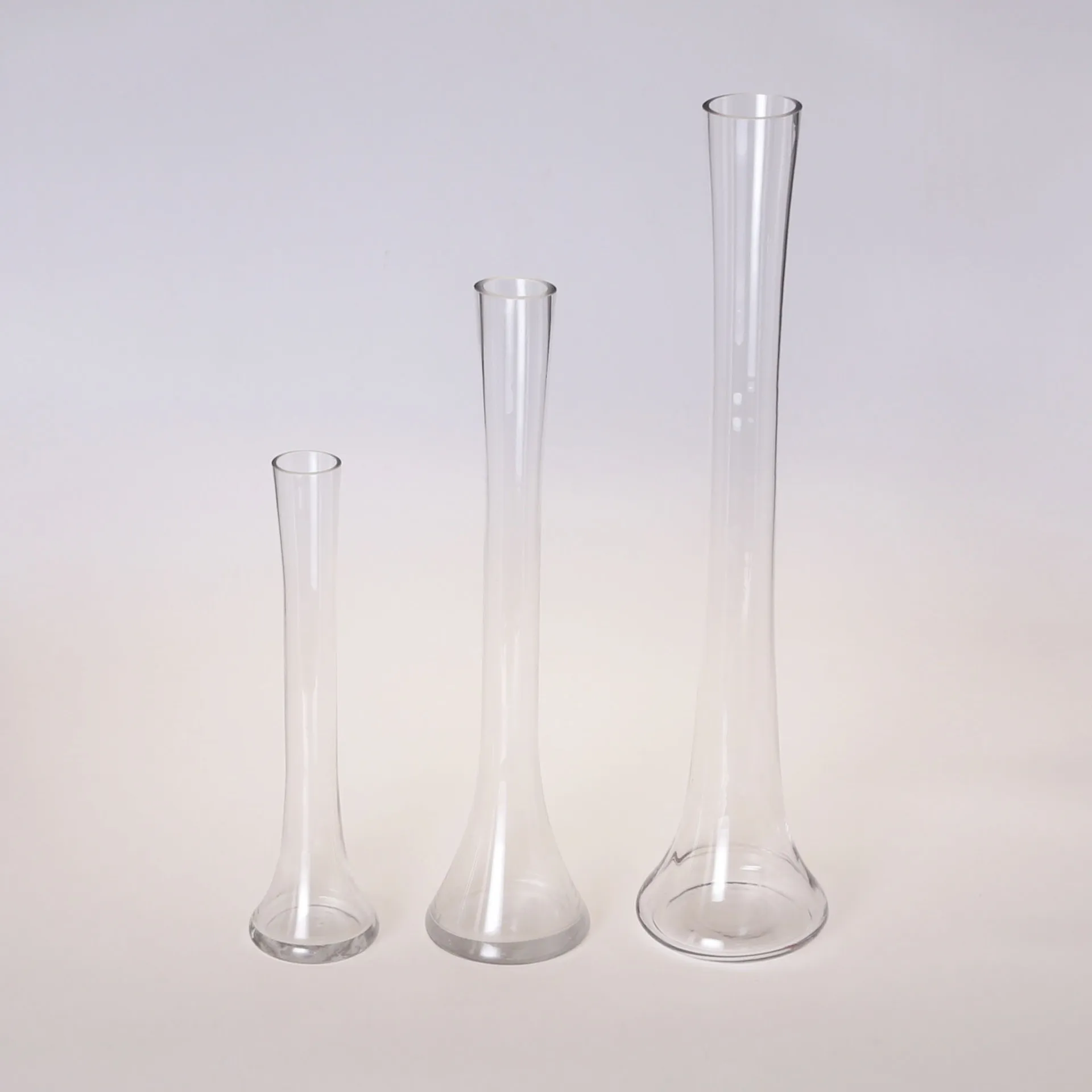 BLP220617-1 Table Decoration Clear Thin Flower Vase Home Decor Tall Glass Vase for Wedding Centerpieces