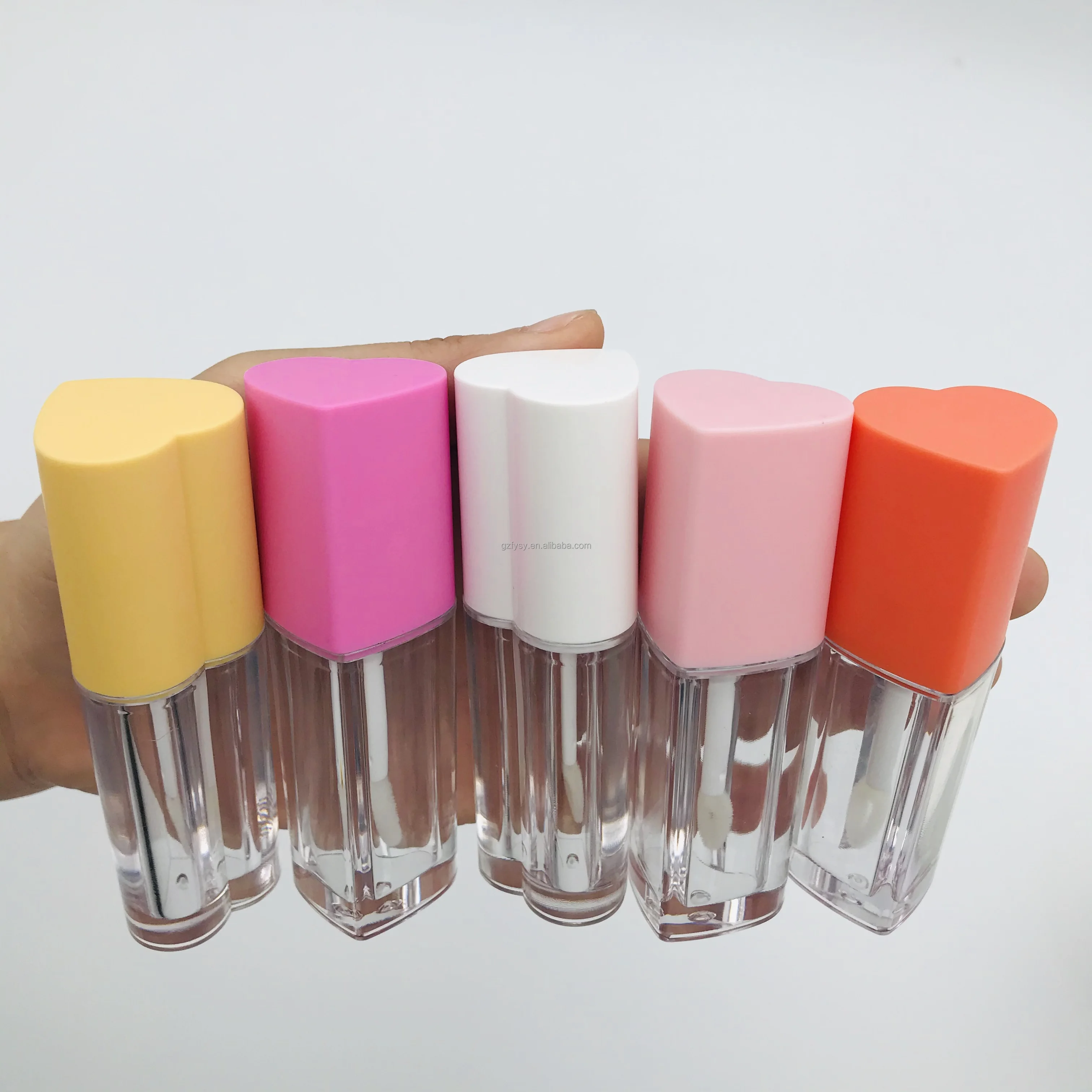 Popular Heart-shaped Lip Gloss Container High Quality 5ml Lip Gloss ...