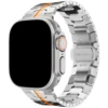 Silver and orange (stainless steel/butterfly clasp)