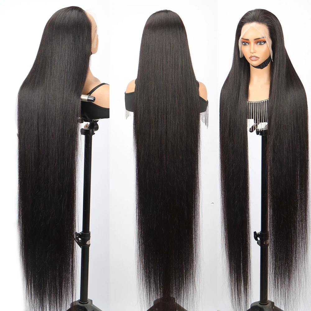 Perruque Cheveux Humains 360 HD Lace Front 5x5 Closure - Longue - Neuf