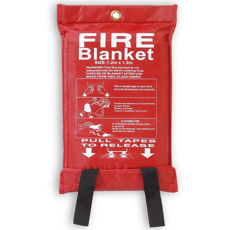 Emergency Survival Fiberglass Fire Blanket for the Kitchen,fireplace, Grill,car ,camping 1 Emergency Survival Fiberglass Fire Blanket for the Kitchen,fireplace, Grill,car ,camping