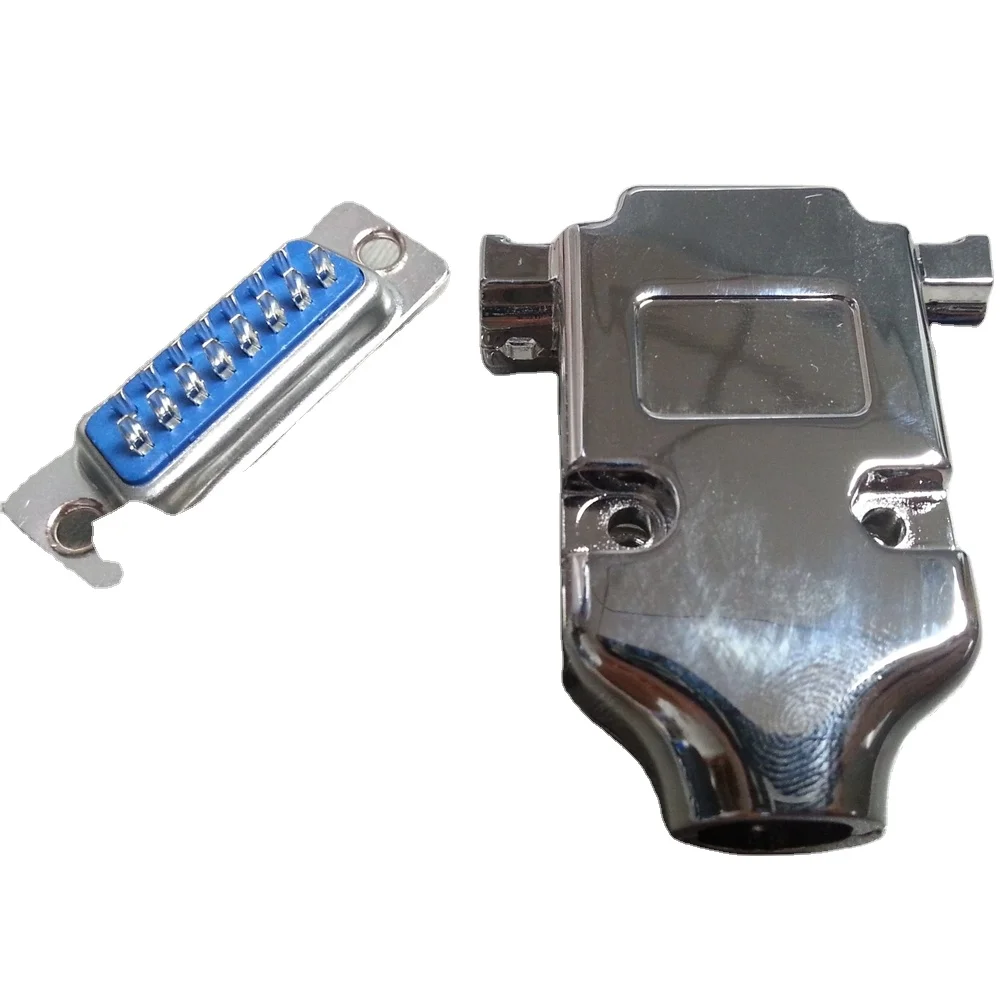 Защитная оболочка DB15pin, промоакция, корпус из цинкового сплава VGA, новый металлический корпус DB15 pin в сборе