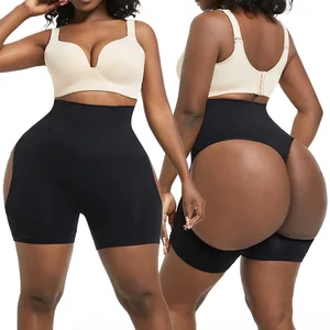 Abdominal High Waist Seamless Hollow Buttocks Hip Enhancer Under Wear Tummy Control Compression Shorts Body Shaper for Women