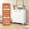 Three-door design - keypad style, 120cm long (pure white)