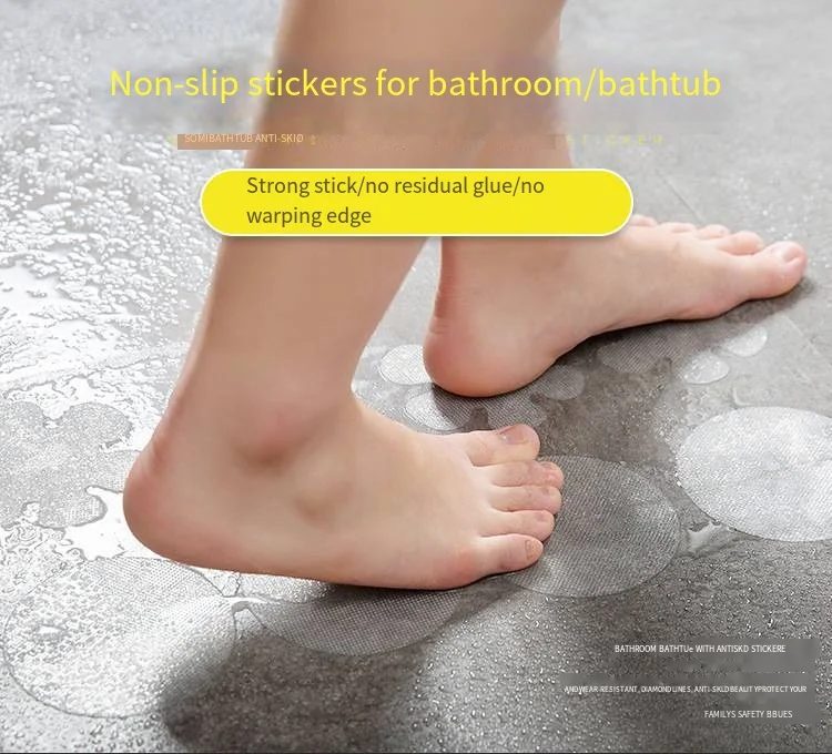 Bathroom transparent black non-slip sticker peva home safety bathtub shower stair non-slip tape non-slip sticker supplier