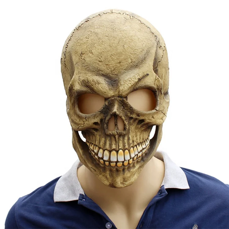 wholesale skull horror latex mask halloween headgear