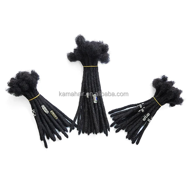 0.6 Human Hair Dreadlocks Extensions Loc Bulk Dread Lock Human Hair Wholesale Crochet Braid Hair Remy Brazilian Locs Afro Kinky