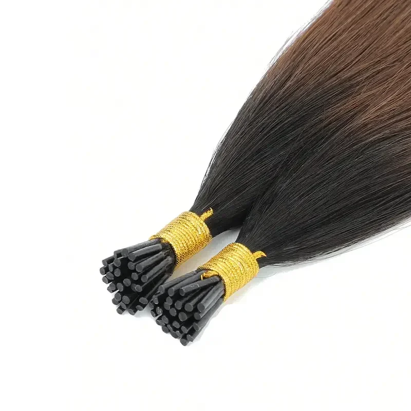Pacchetti di extension per capelli Remy I Tip color cioccolato_voghion.com