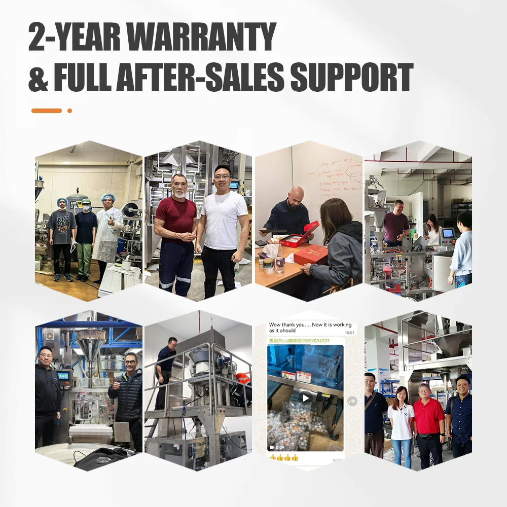 4/2 Head Vibration Semi-Automatic Linear Weigher for Food for Paper Pouch Can Chemical Industry