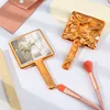 Rose Gold square mirror 9 x 16cm