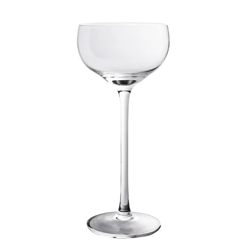 Lead-free Crystal for Coupe Glasses 150ml Unbreakable Modern Minimalist with Customized Color & Logo for Home Wedding Use