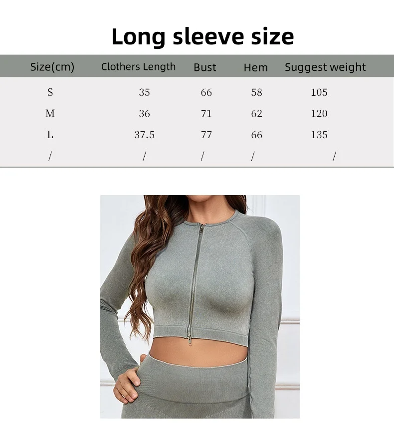 Women's Double Zipper Long-Sleeved Yoga Suit Adjustable Cross-Over Bra High-Waist Hip-Raising Trousers Three-Piece sports Set factory