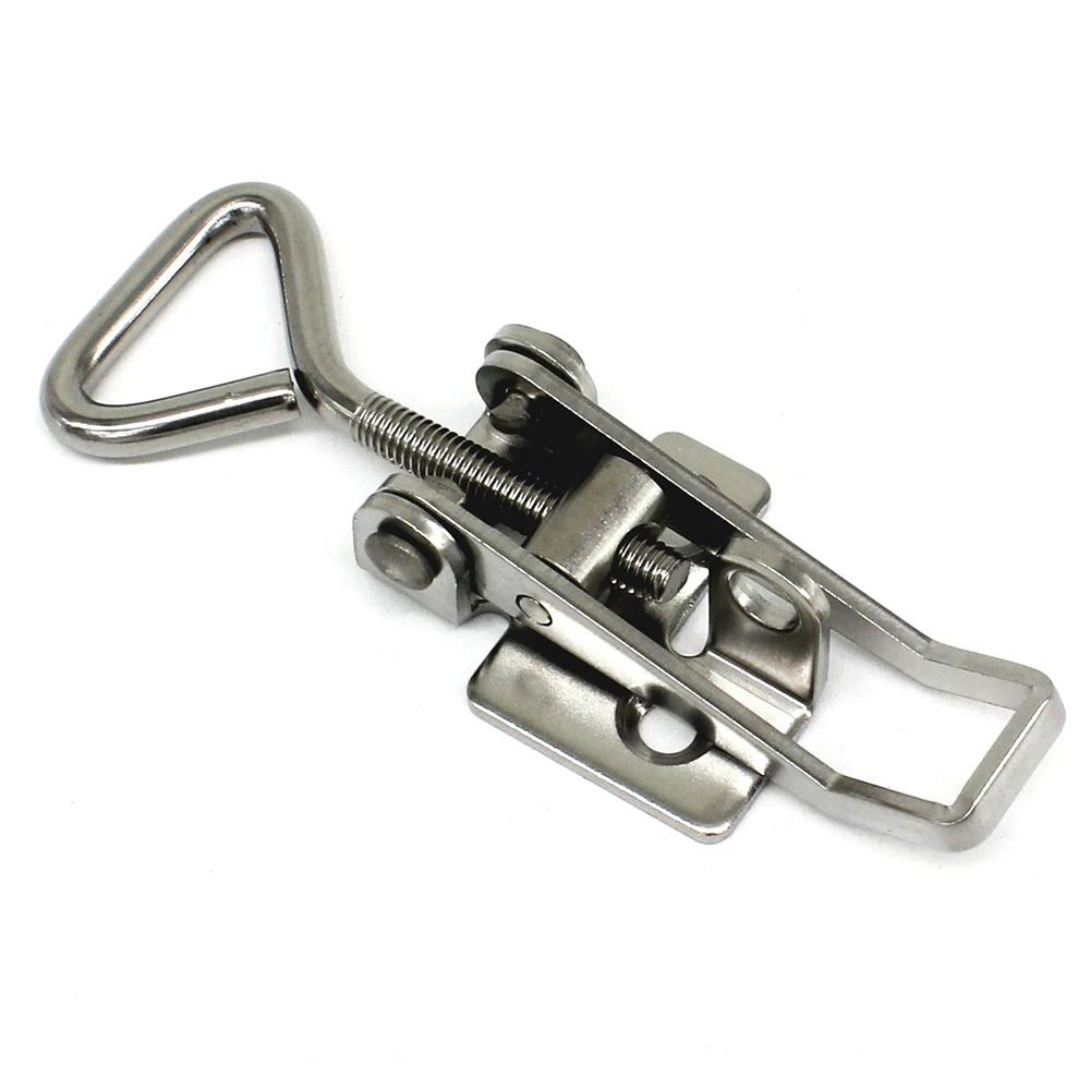 Custom SS304 Flexible Spring Loaded Draw Toggle Latch Industrial Buckle Lock Catch Clamp Hasp OEM/ODM
