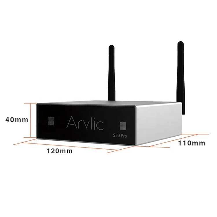 A50 Mini Home WiFi Receiver HiFi Power Stereo Class D Digital Multiroom Network Audio Amplifier with Usb