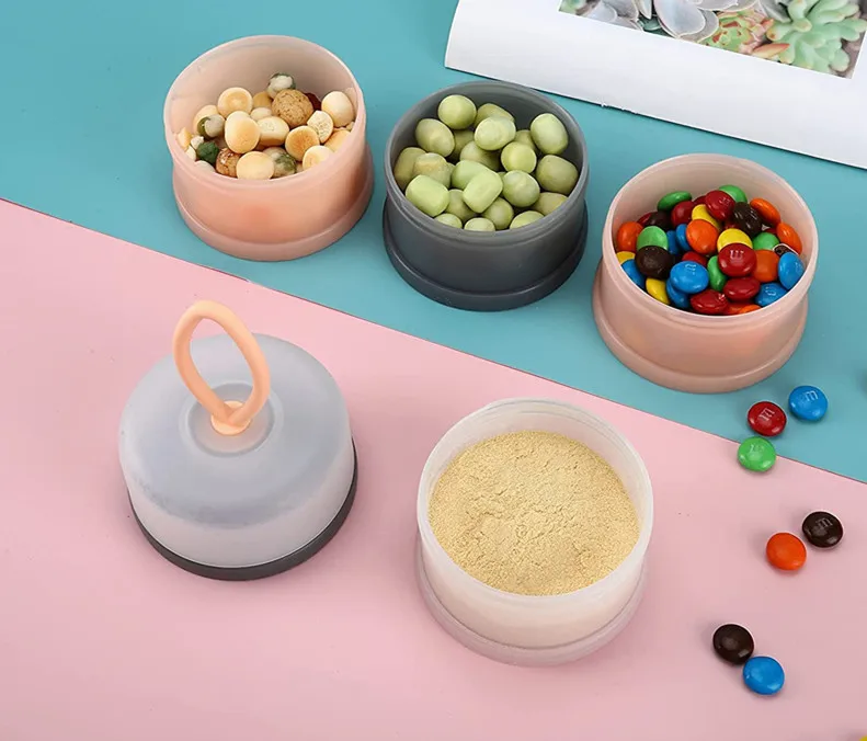 Distributeur De Lait En Poudre 4 Couches Portable - Boîte De Rangement Voyage Bébé, Sans BPA - 7