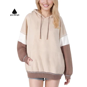 Luxury 100% Cotton High Quality Hoodie Clothing Manufacturers Custom Color logo Women's Sweatshirts Soft Hoodie