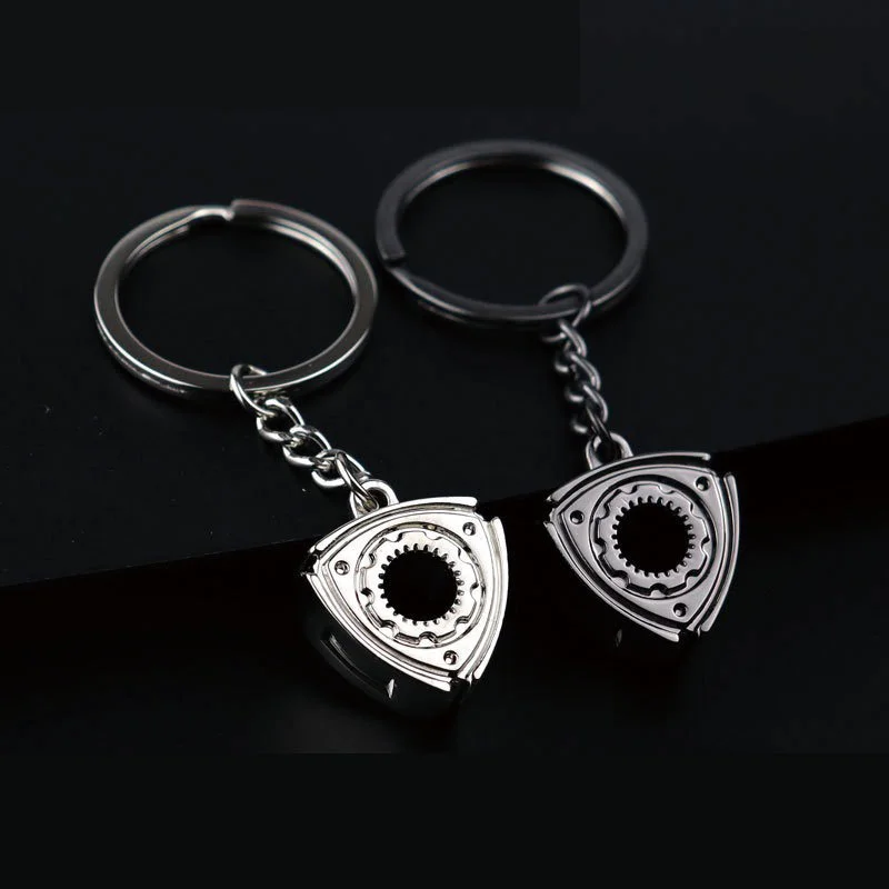 Custom Logo Automotive Car Parts Keychain Piston Disc Brake Rotor Turbo