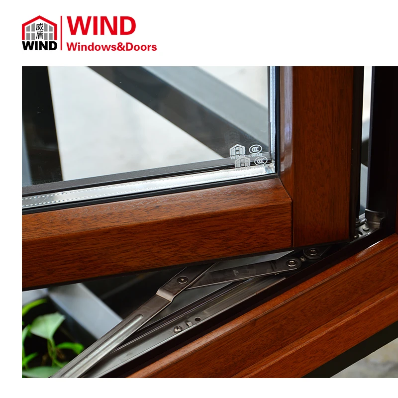 Деревянное окно с алюминиевым покрытием, открывающееся наружу, Европейский дизайн, деревянные окна в немецком стиле