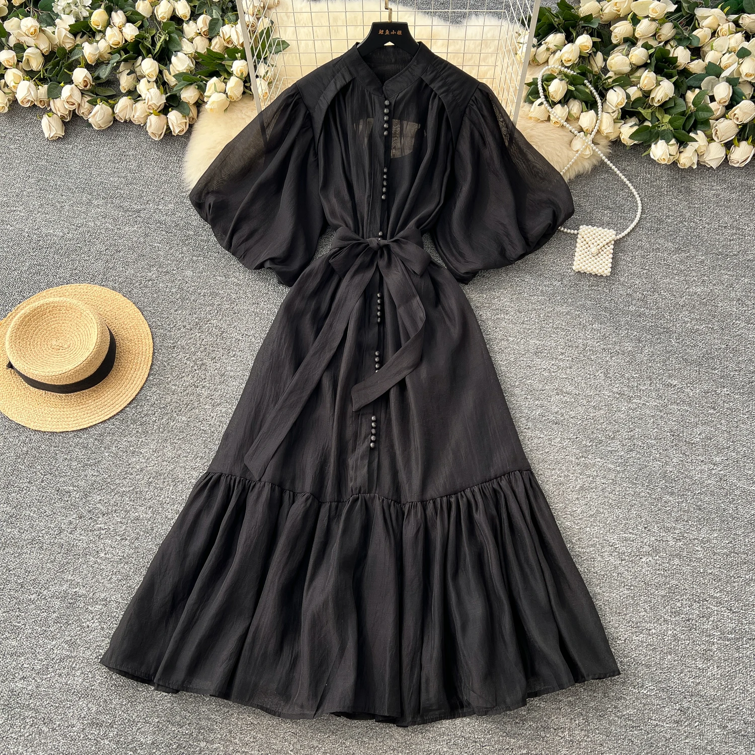 a line dress with flared skirt Haley Flare A Line Midi Skirt main image 1