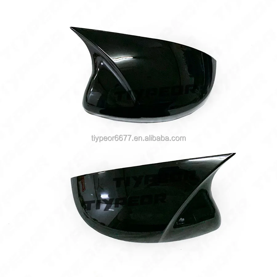 product for honda fit 2014   2018 wing mirror cap covers without gap glossy black one pair exterior accessories body kits-6