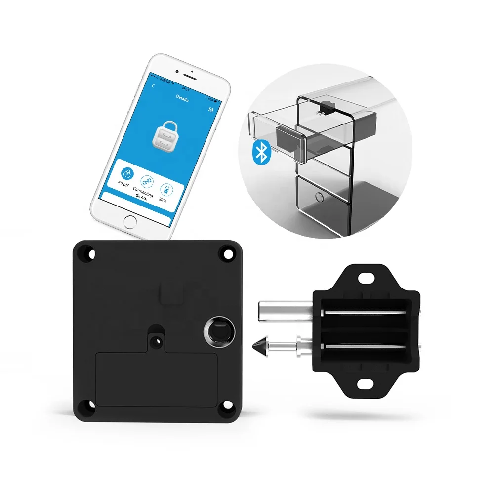 Safety Electronic Pin Code Smart  Combination Plane Flat Bluetooths Baby Sliding Two Doors Cabinet Lock