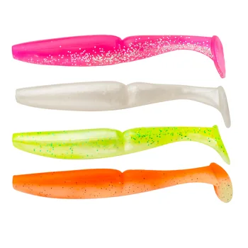 4PCS 11CM 12G Soft Lure Paddle Tail Double-Joint Large T-Tail PVC BaitBeaked Bass Soft Insect for Mandarin Fish Sea Fishing – Soft Lure – view 3