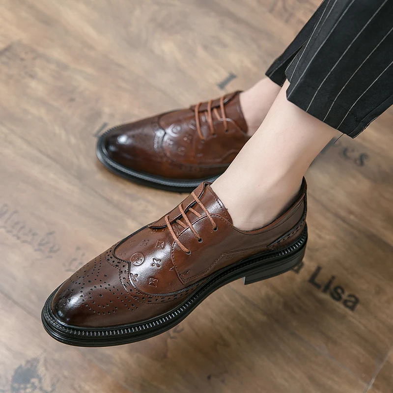 Men dress shoes penny loafers driving flat comfortable soft shoes