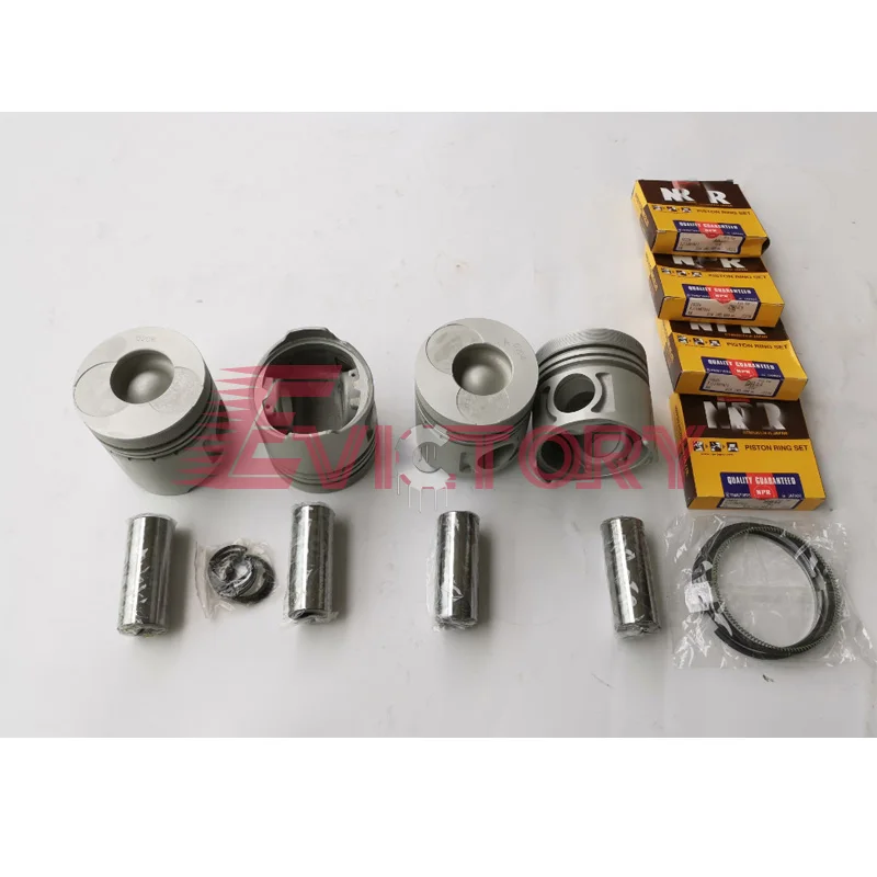 For DOOSAN DAEWOO Engine Parts DB33 DB33A Piston Ring Liner Overhaul Kit Excavator Spare Parts