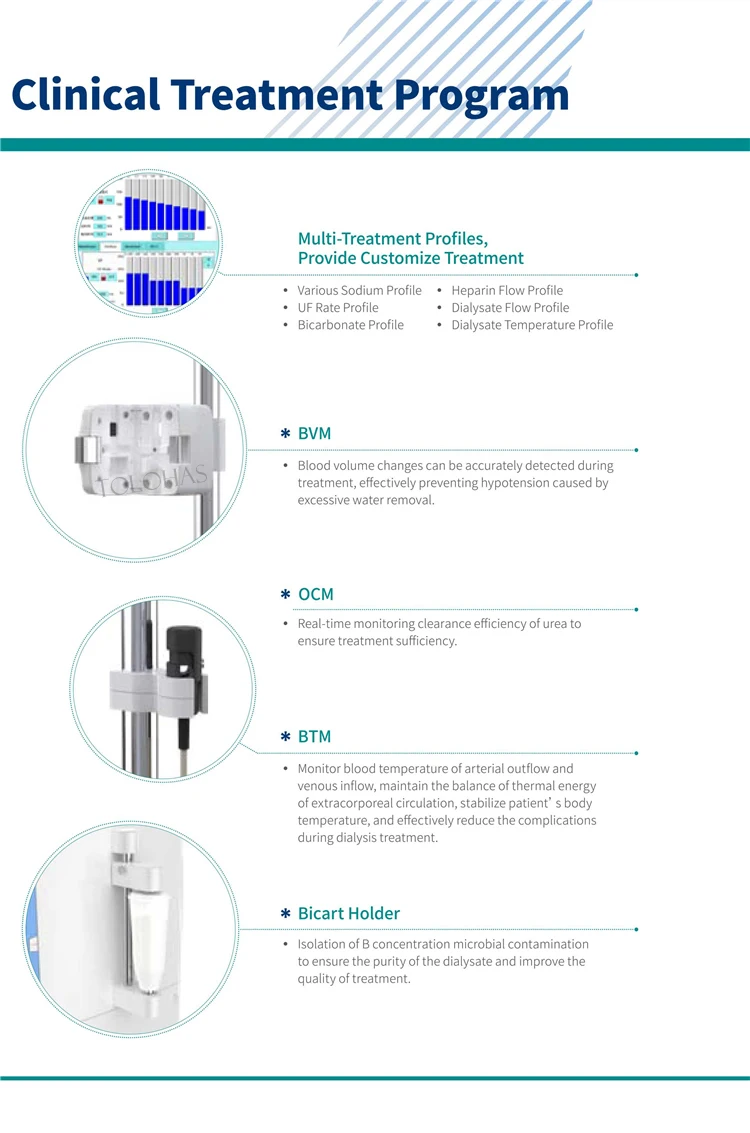 Lho6000 Hospital Equipment Blood Dialysis Machine Price Hemodialysis