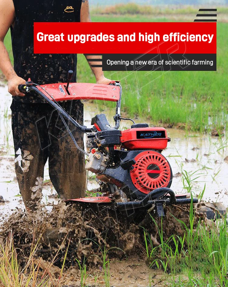 diesel mini tiller cultivators home use rotavator walking tractor weeding power tiller rotary-8