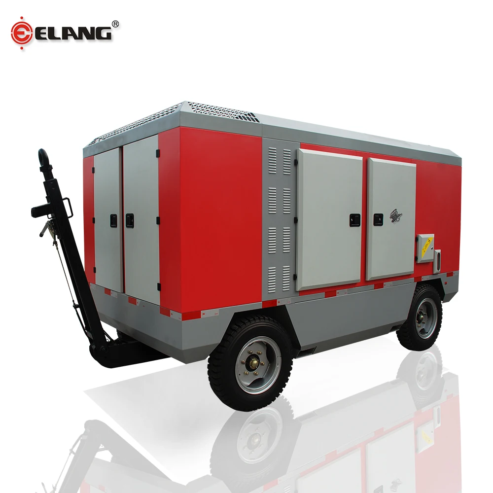 17 бар 650 Cfm электрический портативный винтовой воздушный компрессор с дизельным приводом