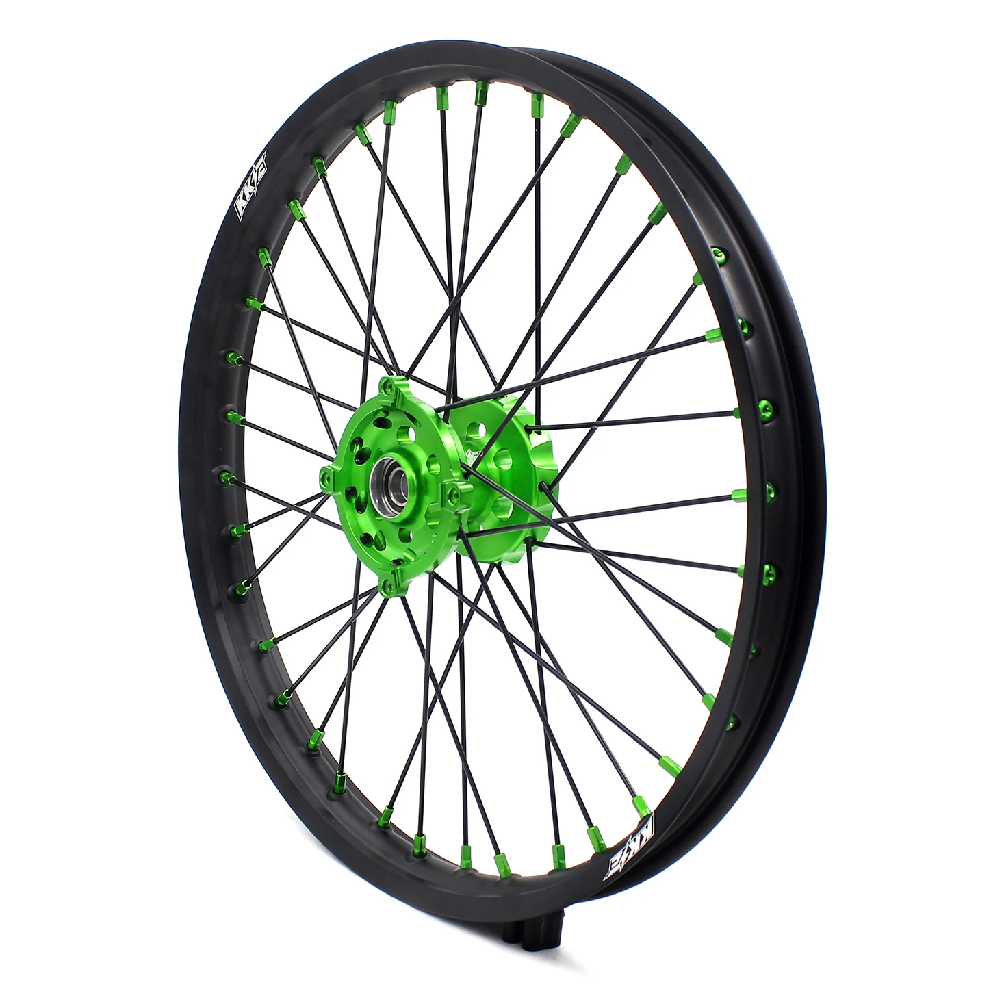 Kke Motorcycle 21/19 Dirt Bike Wheels Rims Set Compatible With Kawasaki Kx250f Kx450f Kx125