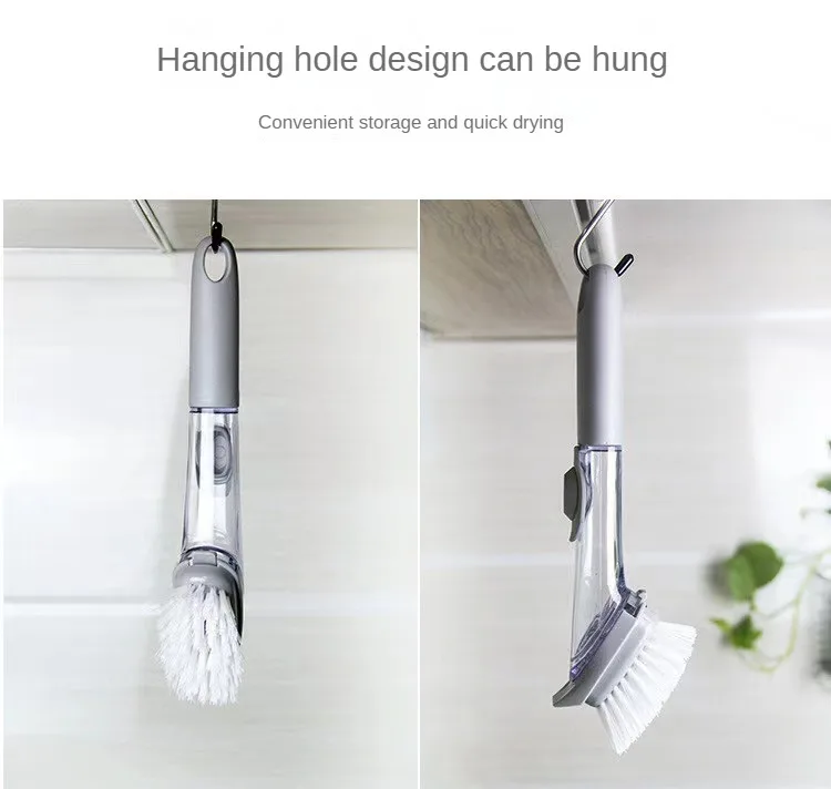 Kitchen Cleaning Brush 2 In 1 Long Handle Kitchen Tools Cleaning Brush