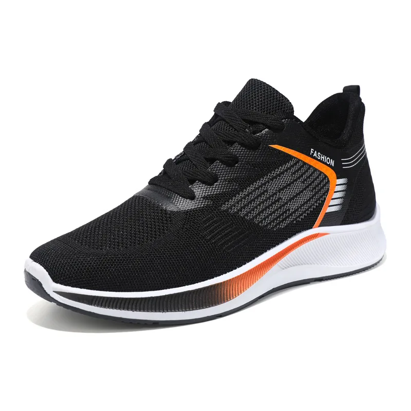 Men'S New Fashion Sneaker Summer Wholesale New Mesh Lace Fashion Breathable Lightweight Running Boy Sports Running Shoes For Men