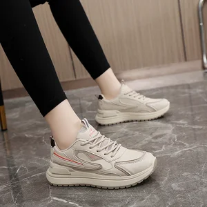 K6901 New Women's Shoes Leather Sports Casual Shoes 2026 Fashion Trend Simple Campus Student Shoes