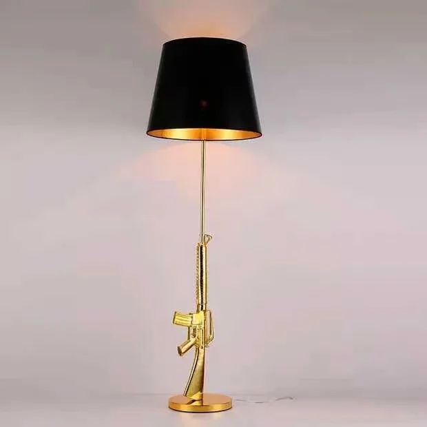 Nordic Post-modern Simple Designer Creative Ak47 Gun Floor Lights Living Room Post Modern Light Luxury Fancy Floor Lamp