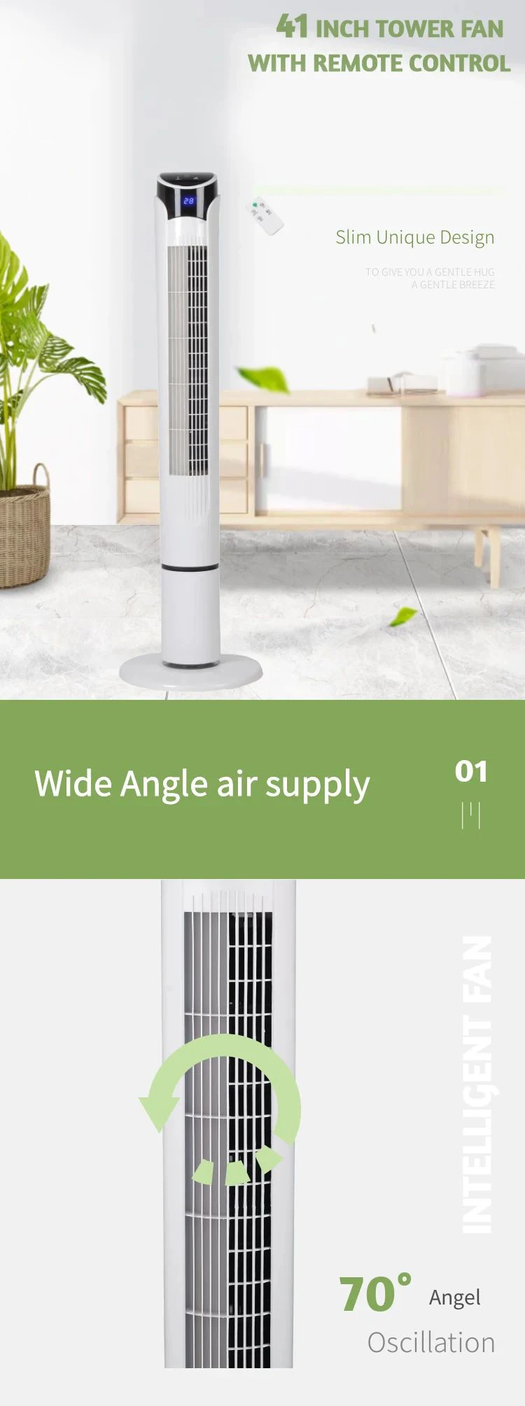 Tower Fan, LED, 12H - detail 16