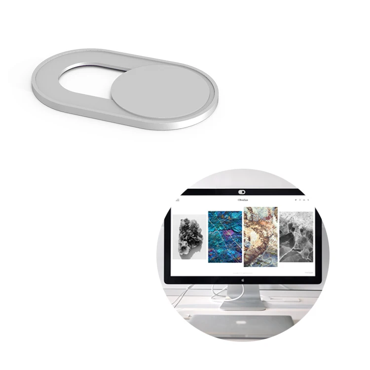 Aluminum Alloy Smart Accessories Custom Logo Privacy Protection Laptop Webcam Shutter cover 3 Pak