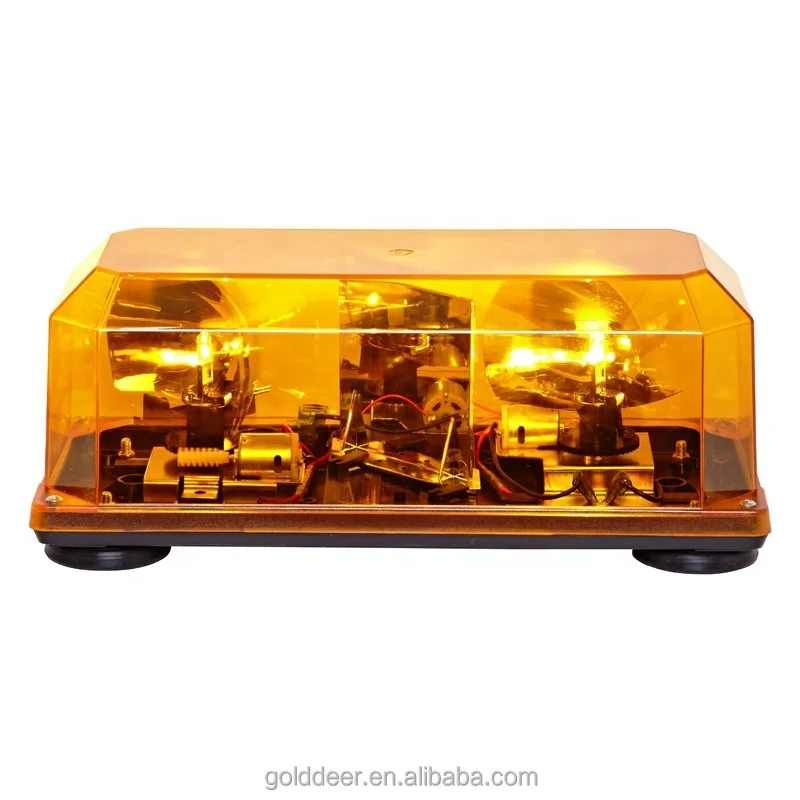 Warning Mini Rotating Light Bar Halogen Rotating Emergency Light Bar