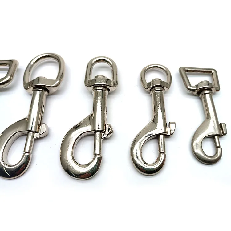 25mm Metal High Quality Metal Eye Hooks Clasp Pet Dog Leash Swivel Snap Hook Webbing Carabiner for Dogs Lanyard Hook