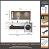 130Durasein Integrated Basin + Smart Mirror Cabinet
