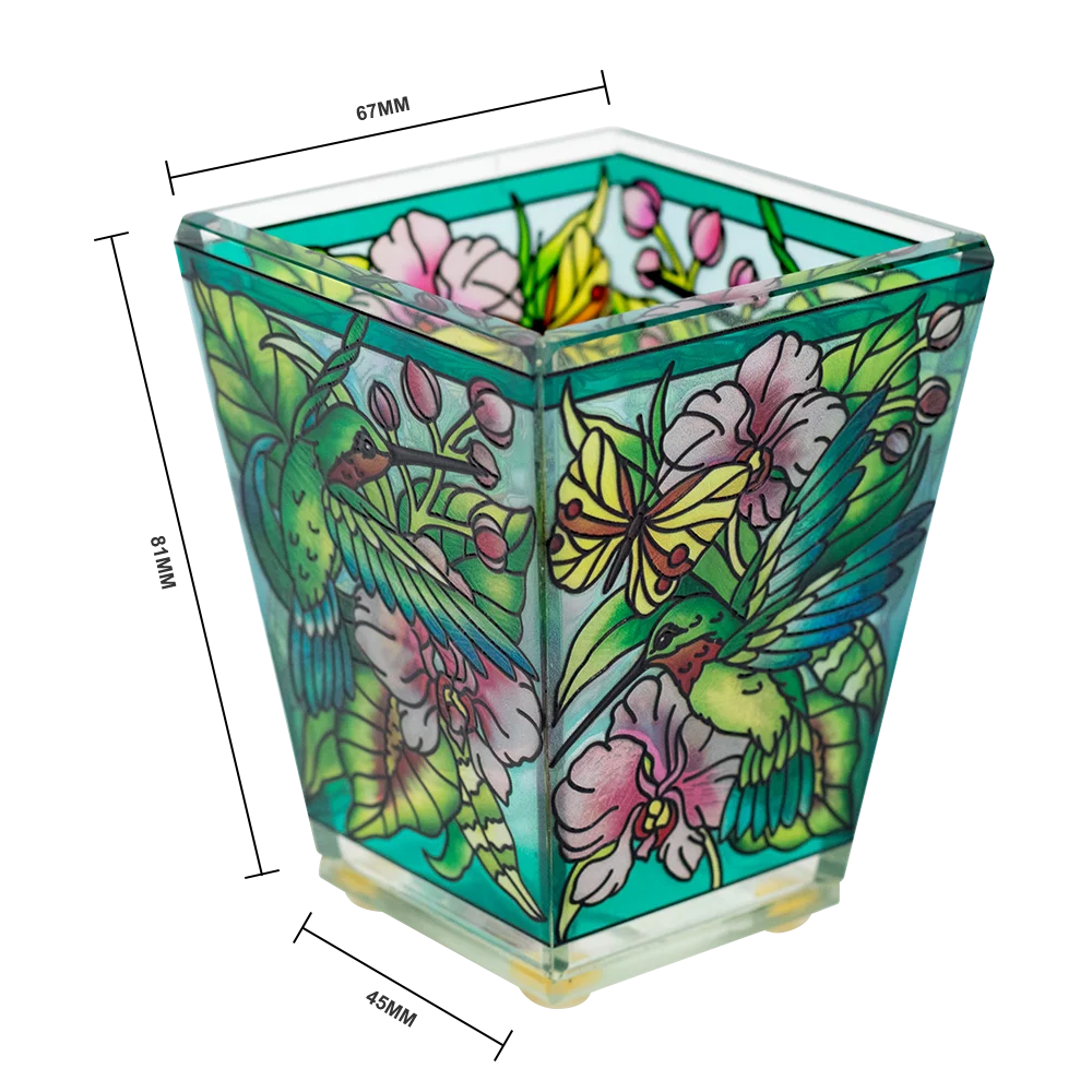 3d Painted Candle Holder Vase Amphibious Vase And Clear Glass Vative