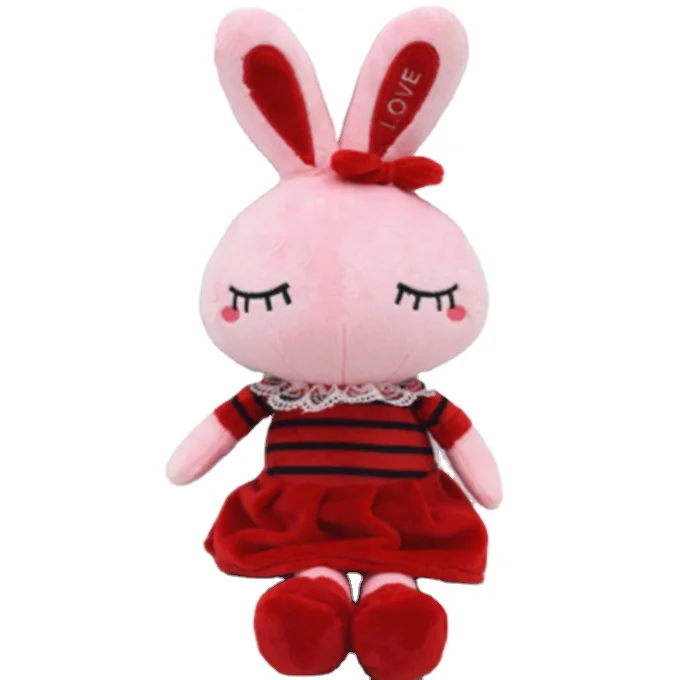 red stuffed bunny