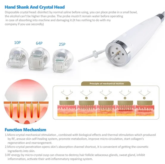 Microneedling Radio Frequency Machine Facial Rf Needle Rf Fractional Micro Needle Disposable Cartridge Fractional Microneedle