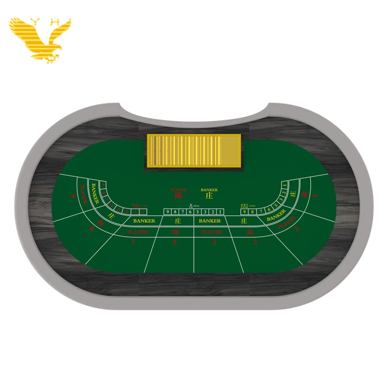 YH Manufacturer Casino Poker Table Popular Poker Table Oval Poker Table for Sale